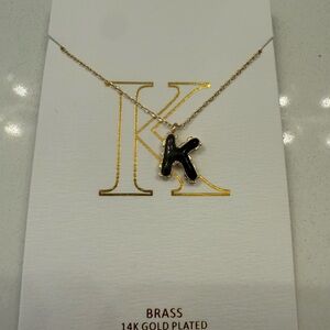 Gold Plated Initial Necklace